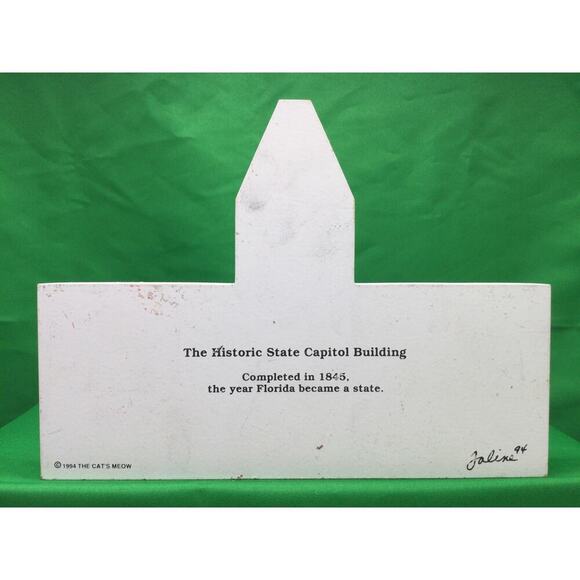 The Cats Meow 1994 FLorida State Capitol building Shelf Sitter - Picture 2 of 4
